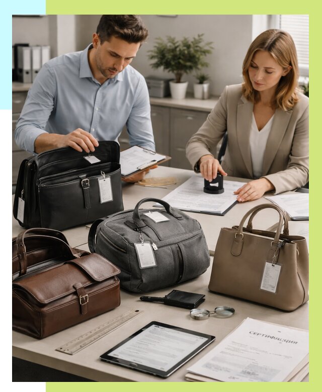 Сертификация сумок в Жигулёвске от 7589 руб. | Алешин-Жгл