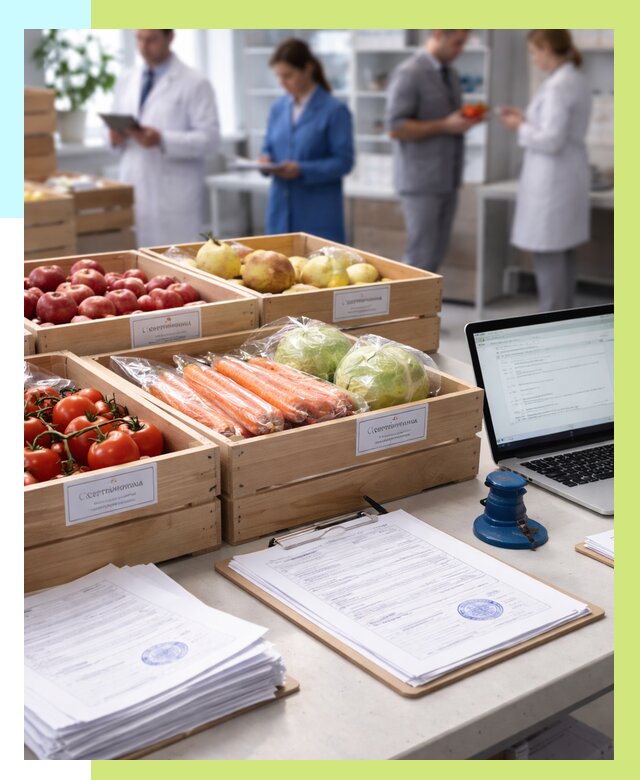 Сертификация овощей и фруктов в Жигулёвске от 8601 р. | Алешин-Жгл