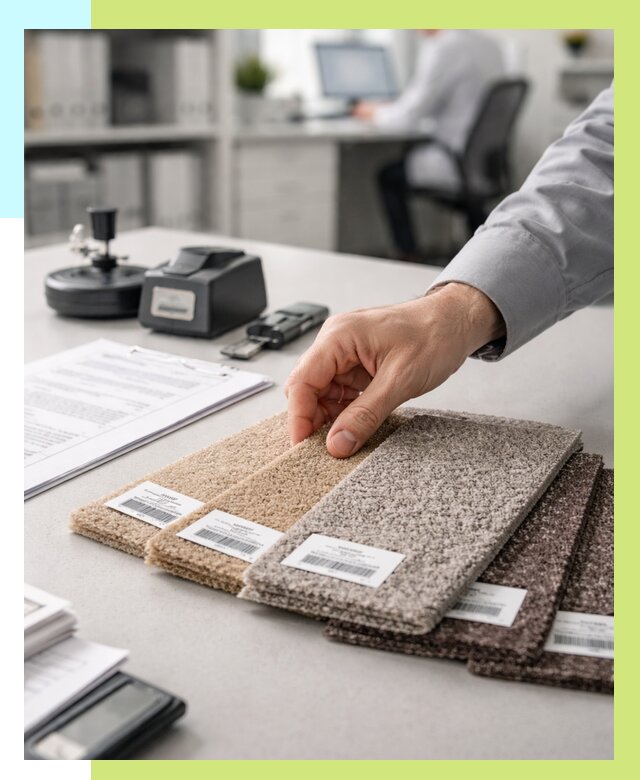 Сертификация ковролина в Жигулёвске от 15179 р., Алешин-Жгл