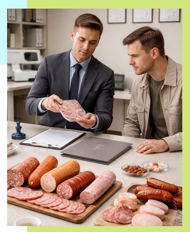 Сертификация колбасных изделий в Жигулёвске от 7589 р. | Алешин-Жгл