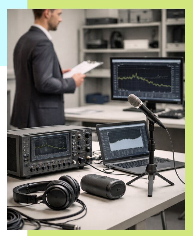 Сертификация аудиотехники в Жигулёвске от 15179 р., Алешин-Жгл